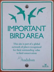 bird area sign
