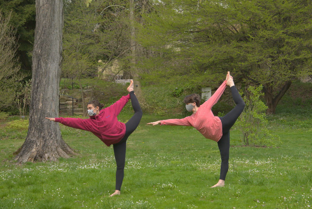 pair of ladies doing Yoga